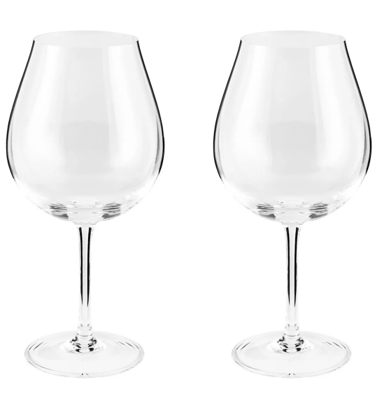 JOGO DE 2 TAÇAS DE CRISTAL PARA BOURGOGNE PINOT NOIR 810ML